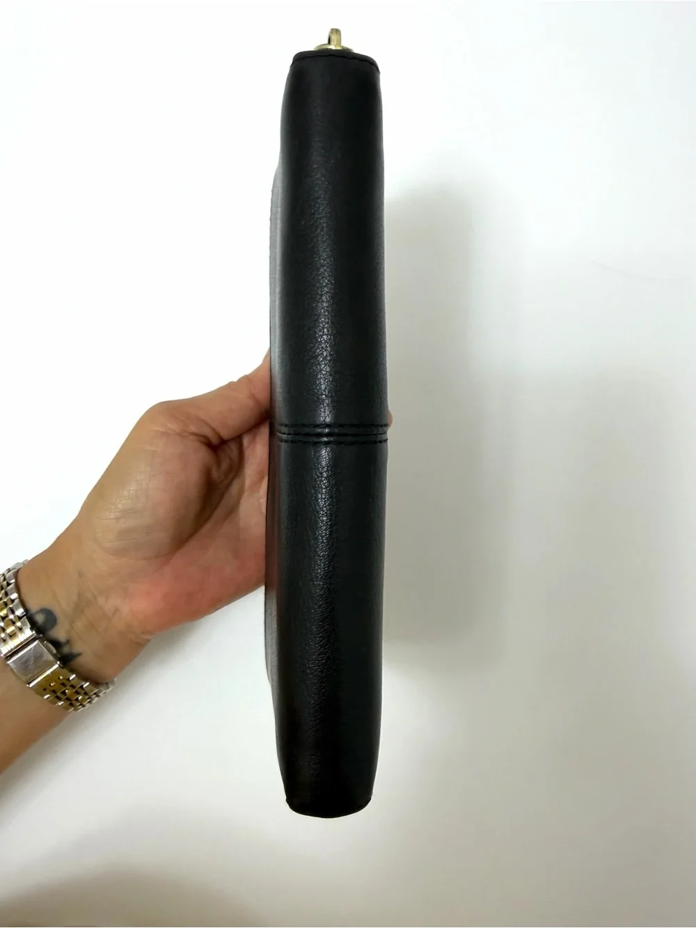 Coach Ashley Zip Around Accordion Leather Wallet Black